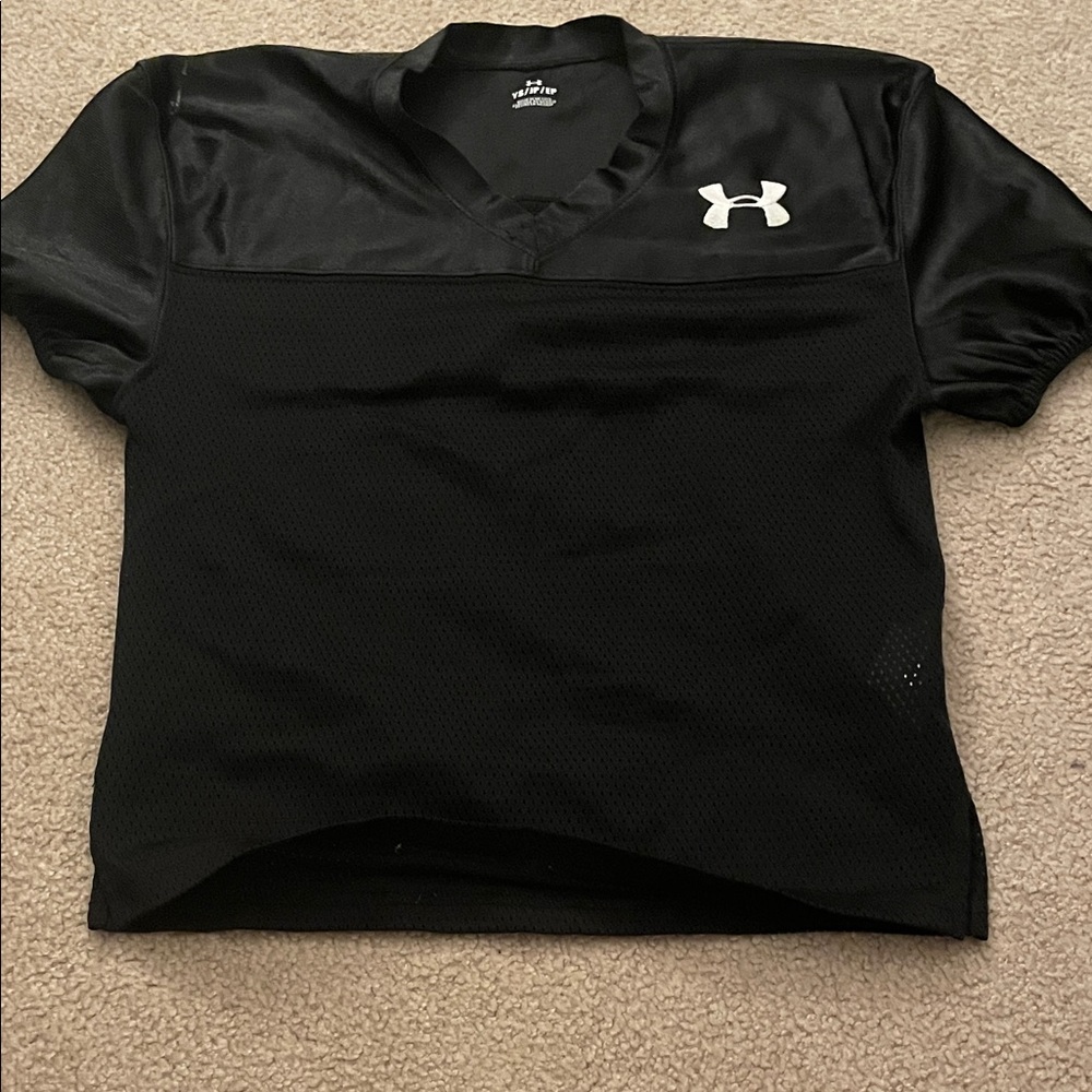 Under Armour Men's Black Football Shirt